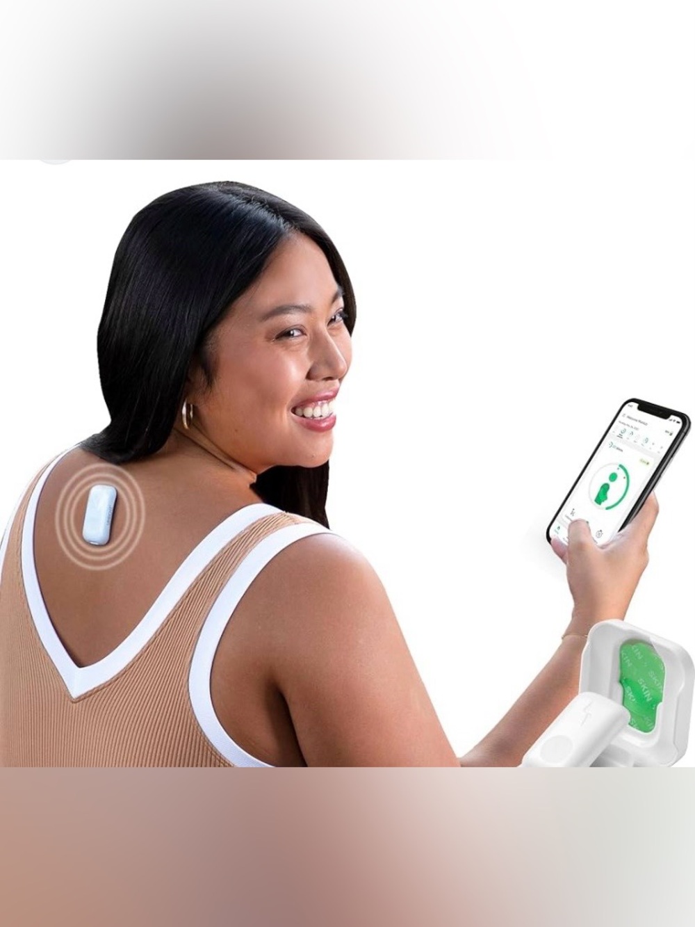 Upright GO 2 Posture Trainer with Black Necklace Accessory